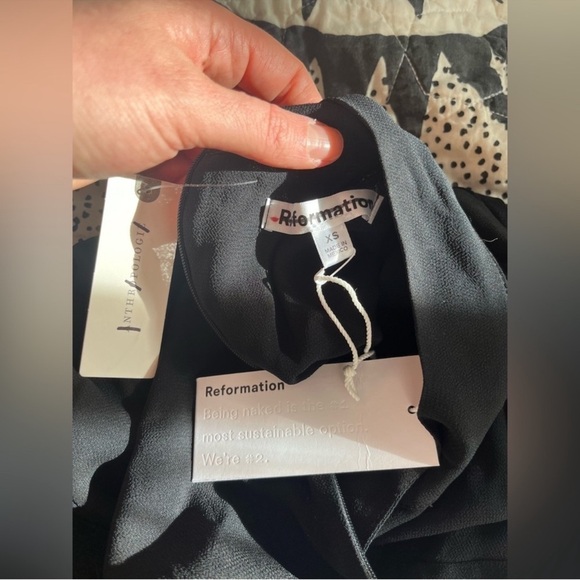 Reformation Ottessa Long-Sleeve Surplice Mini Dress - Picture 8 of 9